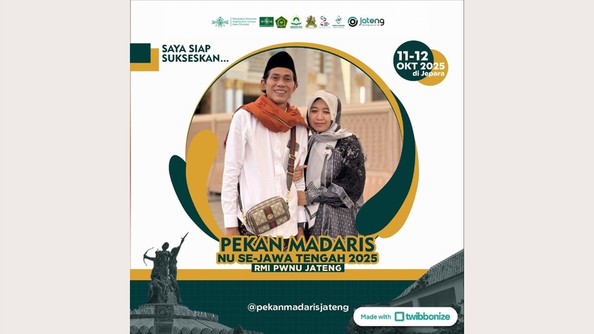 Twibbon Resmi Pekan Madaris NU Jateng 2025 Dirilis, Ajak Santri Ramaikan Media Sosial