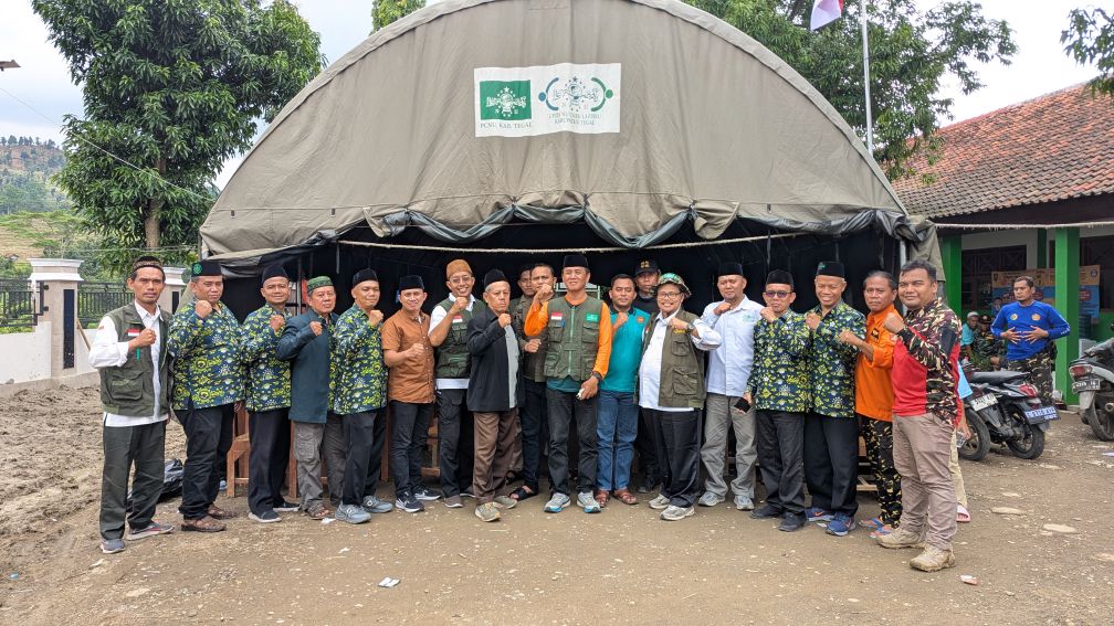 NU Peduli Kemanusiaan PWNU Jateng Asesmen Tanah Bergerak di Tegal