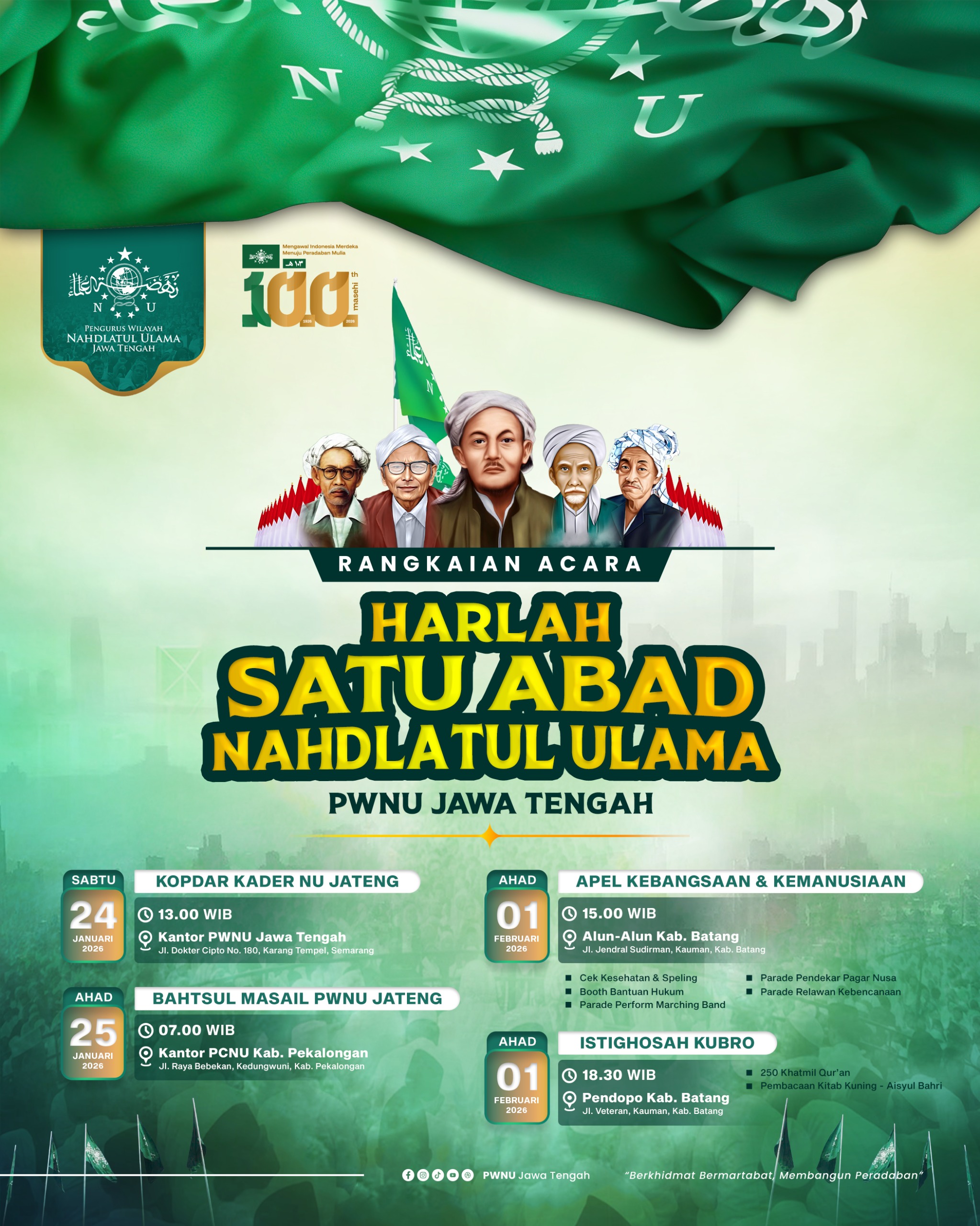 Rangkaian Acara Peringatan Harlah NU